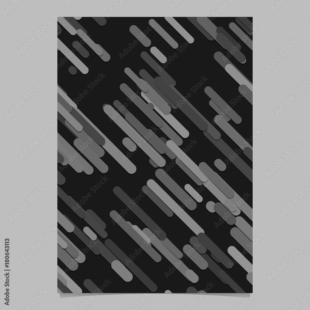 Poster modern seamless chaotic rounded diagonal stripe background pattern card background template - vector