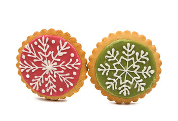 christmas cookies isolated