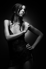 Fototapeta premium sexy brunette girl