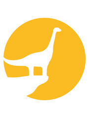 rund schwarz umriss nacht mond werwolf wolf lustig klippe heulen silhuette langhals süß niedlich klein groß kind comic cartoon dinosaurier saurier dino hals