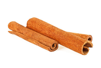 Cinnamon isolated on white background
