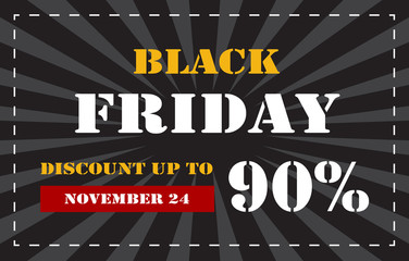 Obraz premium Black friday sale background Modern design