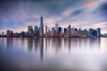 NYC skyline sunrise