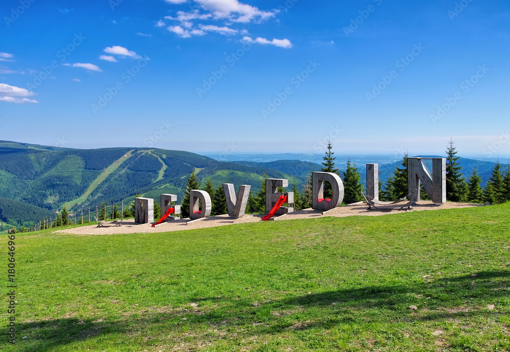 Poster Schüsselberg im Riesengebirge - Medvedin in Giant  Mountains