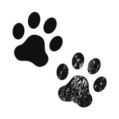 Dog paw print. Vector icon. © chereliss