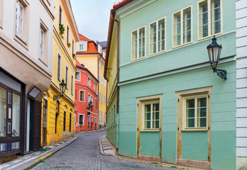 Fototapeta na wymiar Alley in the old town, Prague, Czech Republic