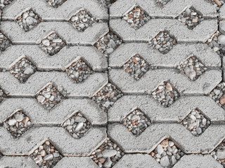 Concrete block floor