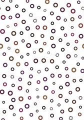 Seamless colorful round ornament pattern with white background. Vector repeating texture. Perfect for printing on paper or fabric.