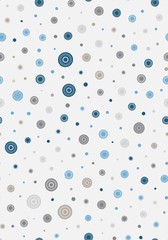 Seamless round ornament pattern. Vector repeating texture.