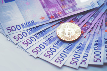 Bitcoin Konzept - die neue Weltwährung