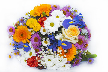 Spring colored flowers Bouquet.