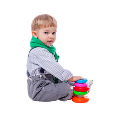 Obraz premium Toddler boy playing