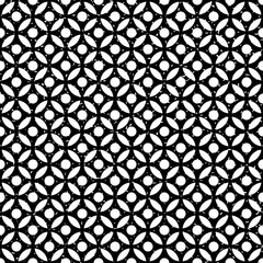 Seamless Arabic round exclusion grunge pattern vector