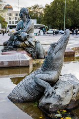 Neptunbrunnen Krokodil, Berlin