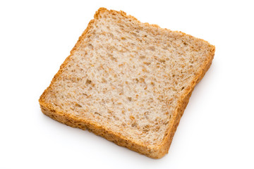 Toast bread isolated on the white background.