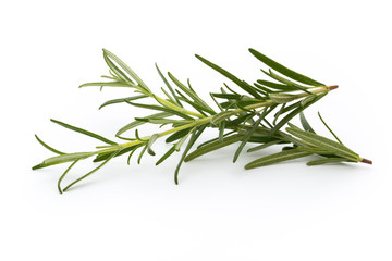 Fototapeta premium Rosemary isolated on white background, Top view.