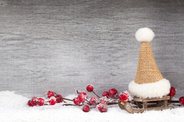 Christmas decor. Christmas greeting card. Symbol xmas.