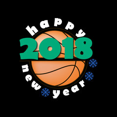 basketball and New Year 2018