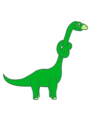 knoten lustig langhals süß niedlich klein groß kind comic cartoon dinosaurier saurier dino hals