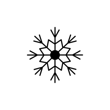 snowflake icon. Winter element. Premium quality graphic design. Signs, outline symbols collection, simple thin line icon for websites, web design, mobile app, info graphics