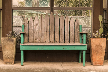Bench Outside Storefront