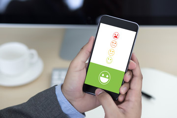 pressing smiley face emoticon The Customer Service Target Business Customer review give a five star