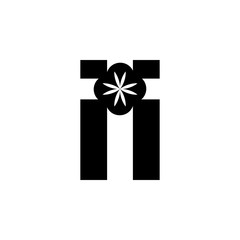 gift box icon. Simple Christmas, New Year icon. Can be used as web element, playing design icon