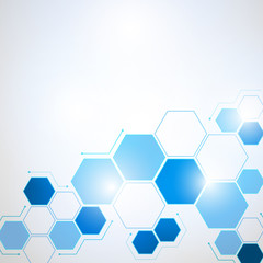 Obraz na płótnie Canvas Abstract Technology hexagon background