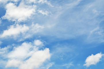 blue sky with clouds