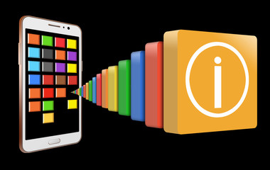 A plethora of cell phone apps are available. This is an illustration about that idea.