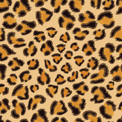 Leopard seamless background for your design. EPS 8 vector illustration.