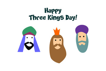 happy three kings day card