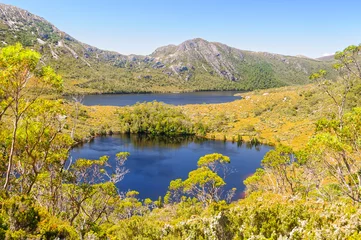 Foto op Plexiglas Cradle Mountain Lake Lilla and Dove Lake in the Cradle Mountain-Lake St Clair National Park - Tasmania, Australia