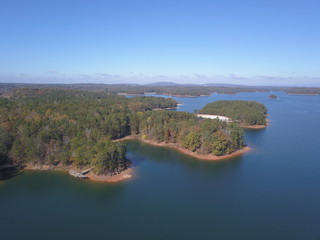 Fototapeta na wymiar Lake Lanier Aerial view
