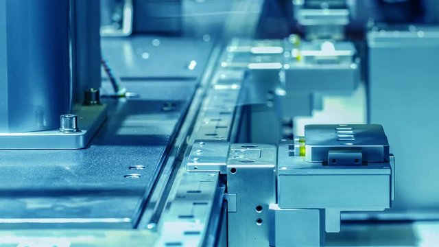4K: Robot machine on artificial intelligence.