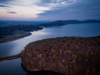 Aerial of Round Valley