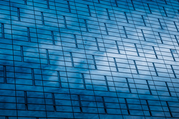 detail shot of modern business buildings in city