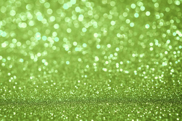 Abstract Christmas twinkled bright background with bokeh defocused lights . Lights Festive background concept.