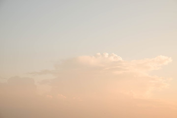 Sweet pastel color of sunset sky background with filter effect retro vintage style