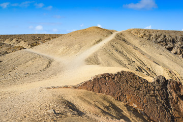 Stunning views of the coast of Papagayo. Lanzarote. Canary Islands. Spain