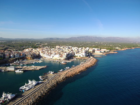 Ametlla de Mar, poblacion costera en Tarrragona (Catalunya, España)