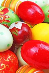 Easter eggs. Easter egg closeup.