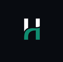 Letter H logo, icon vector element.