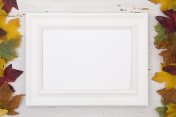 Picture Frame on a Fall Background - Add your own image