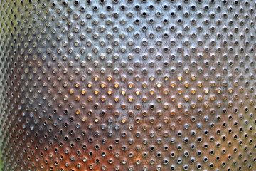 Blech aus Metall mit Löchern Textur 