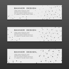 abstract set of futuristic banners. Vector