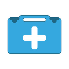 First aids suitcase icon vector illustration graphic design