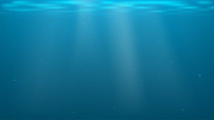 Vector Underwater background, deep sea