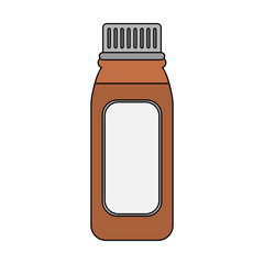 Fototapeta premium Medicine bottle isolated icon vector illustration graphic design