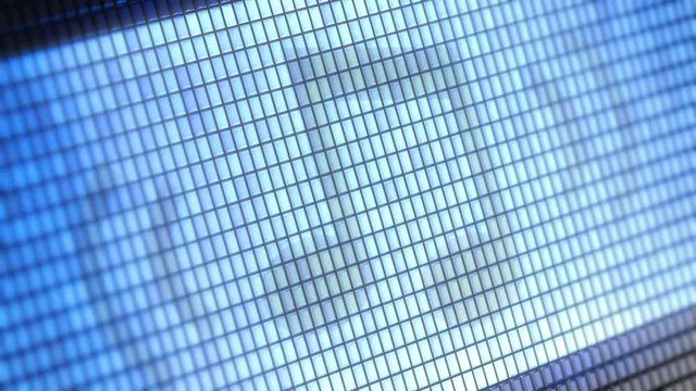 Musical note icon on the Screen. 4K Resolution. Encoder Prores 4444. Great Quality. Looping.